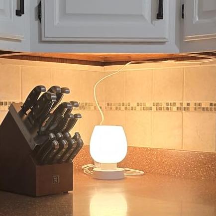Gluroo bedside lamp with reading light