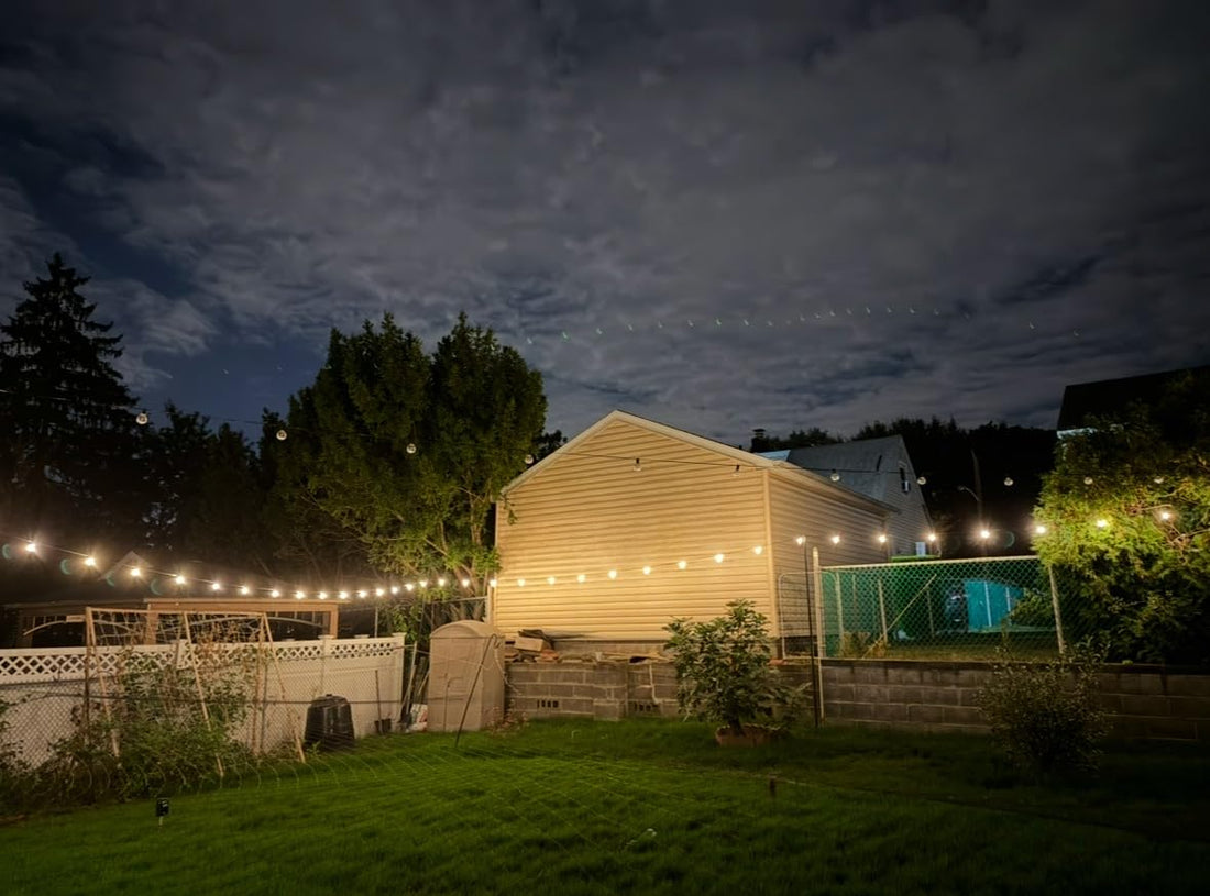 Gluroo solar led lights outdoor string