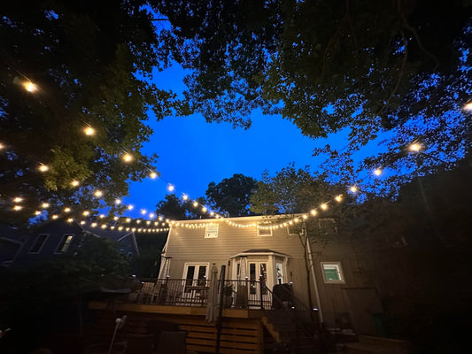 GLUROO Hanging Edison String Lights