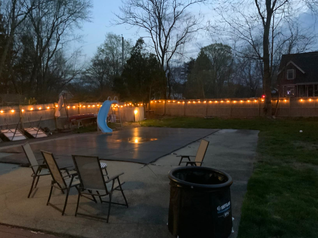 Gluroo solar string lights for outside