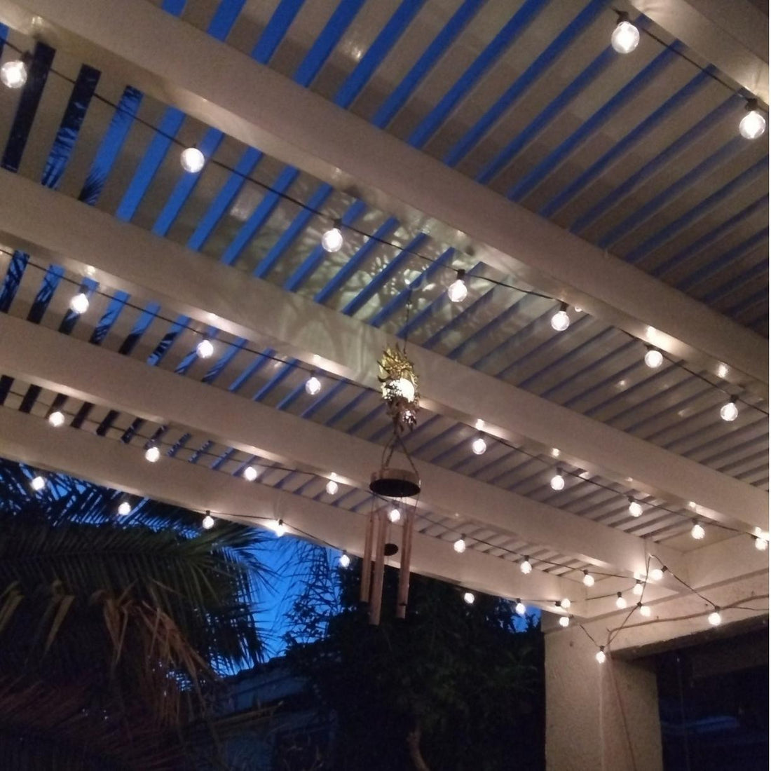outdoor globe string lights
