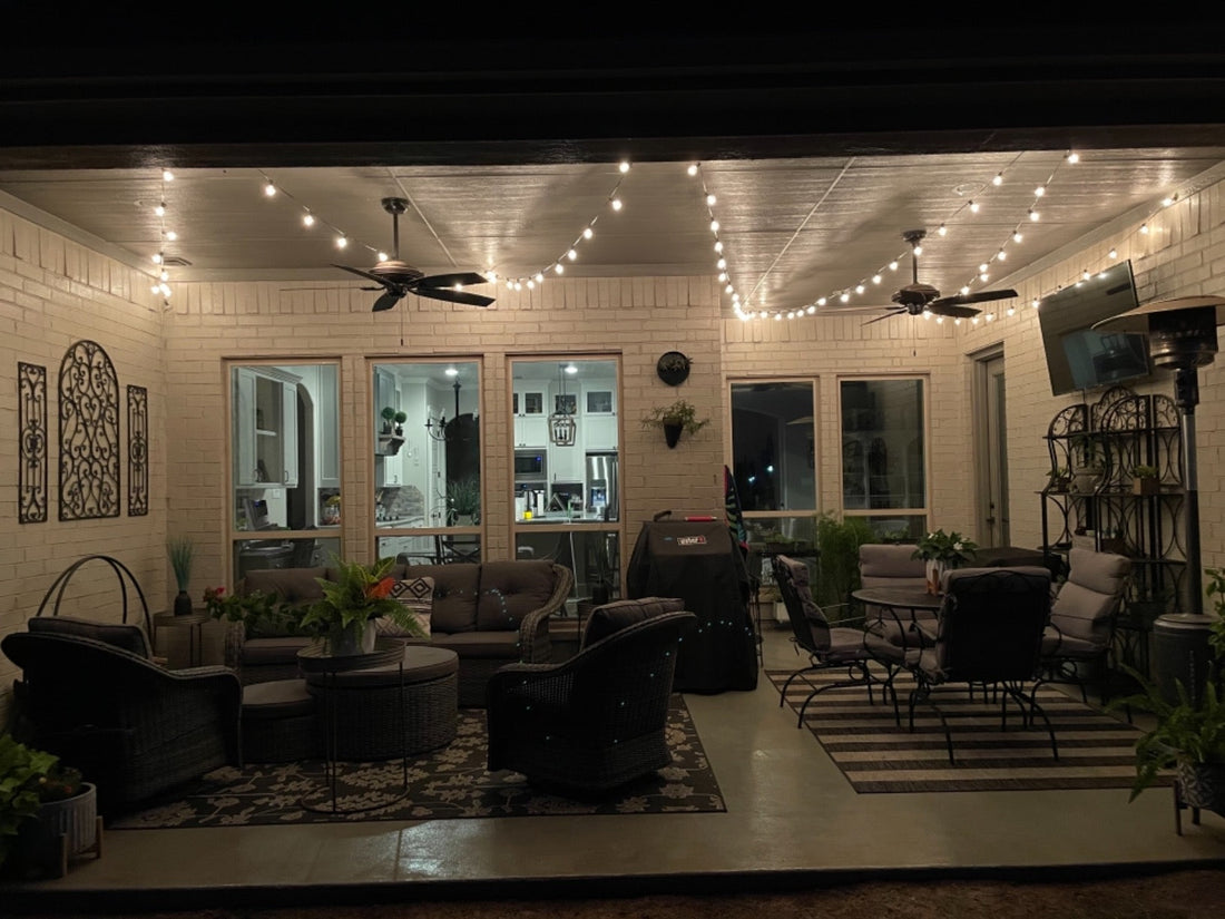 outdoor string light ideas