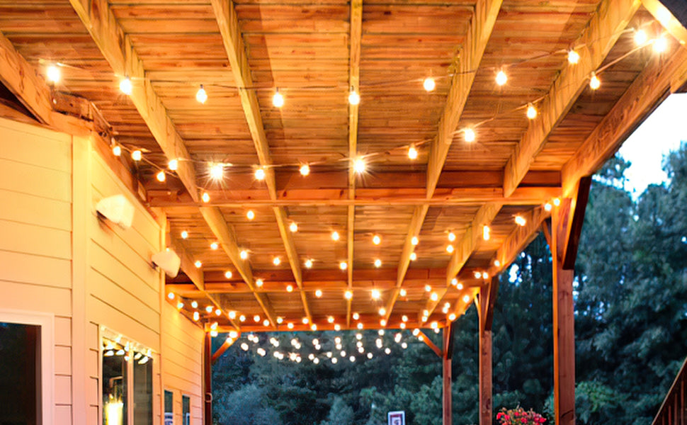 String lights for camping