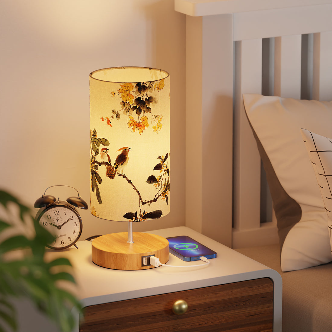 bird patter table lamp