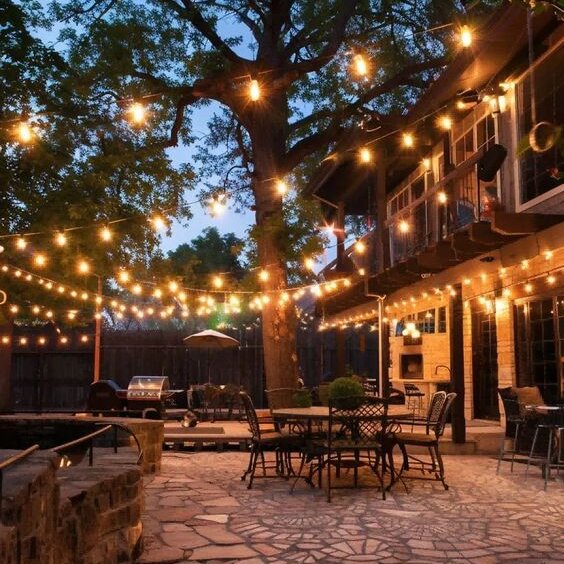 mushroom string lights