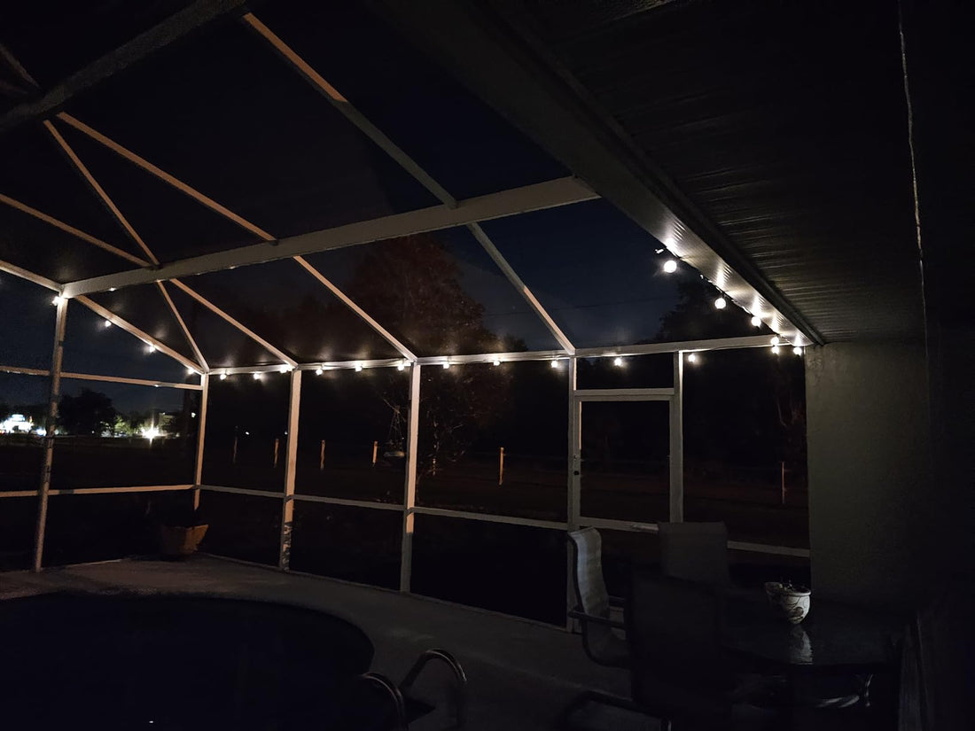 solar outdoor string lights