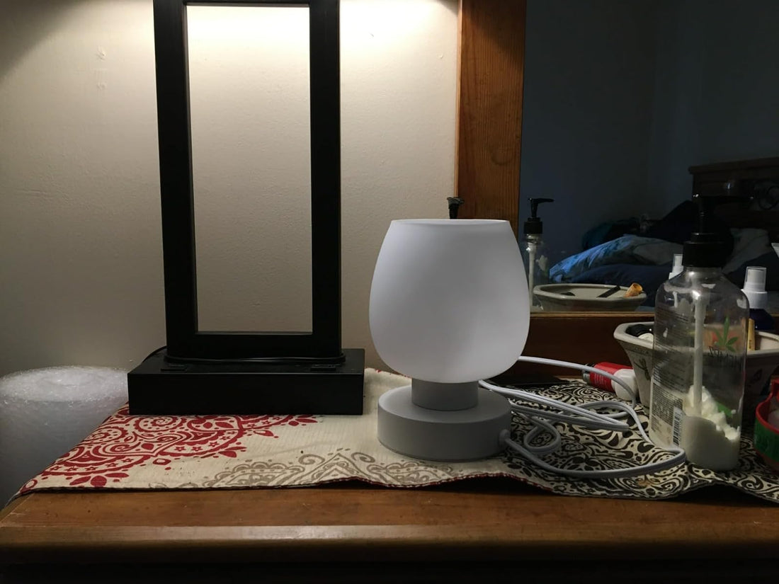 led mushroom bedside lamp