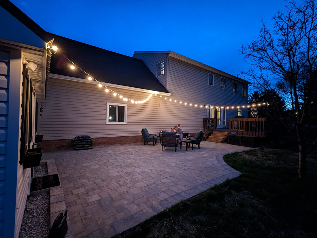 outdoor patio solar string lights