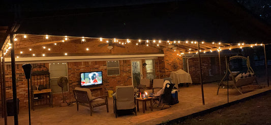 holiday string lights outdoor