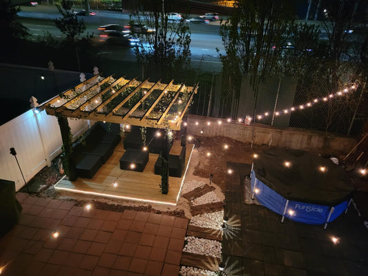 Gluroo solar powered string lights outdoor​