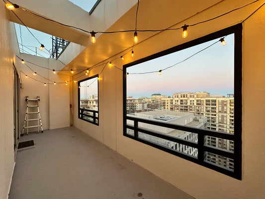 String Lights On Ceiling