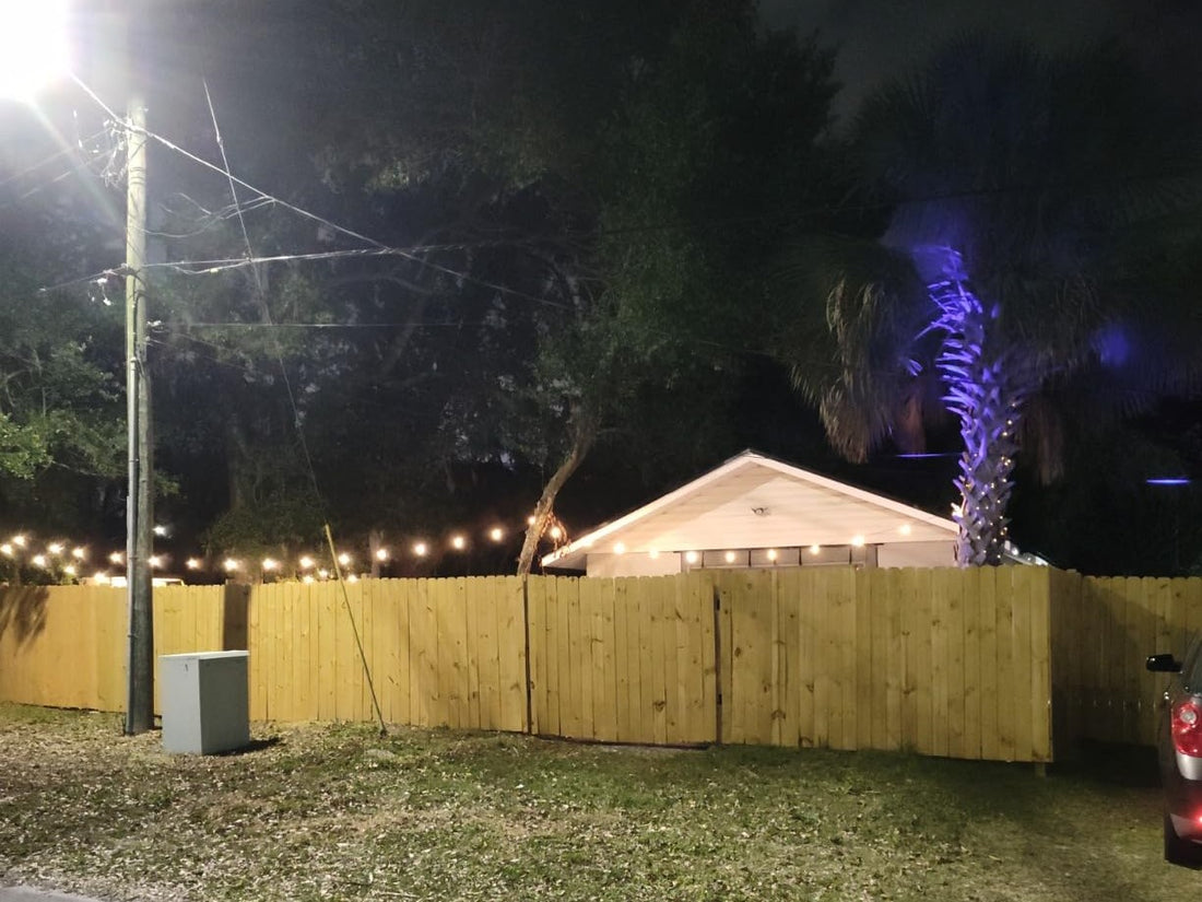 how to hang solar string lights