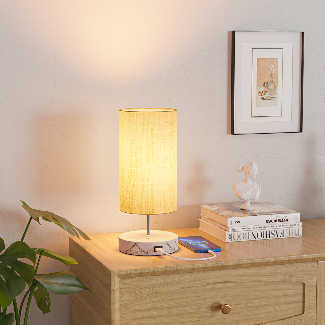 marble shape table lamp