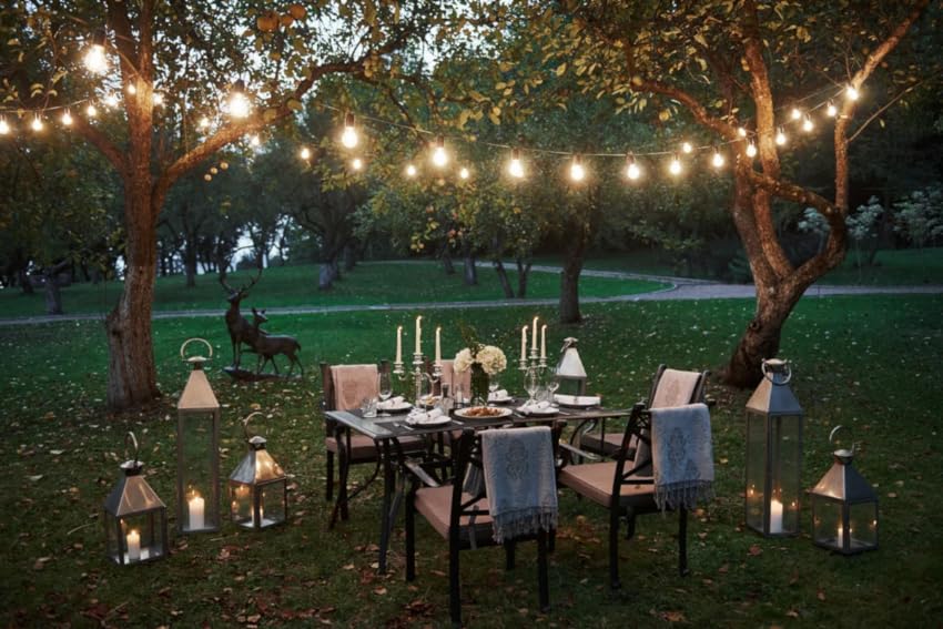 String Lights Patio Idea