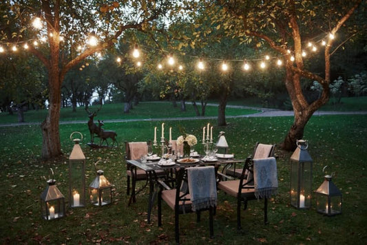 String Lights Patio Idea