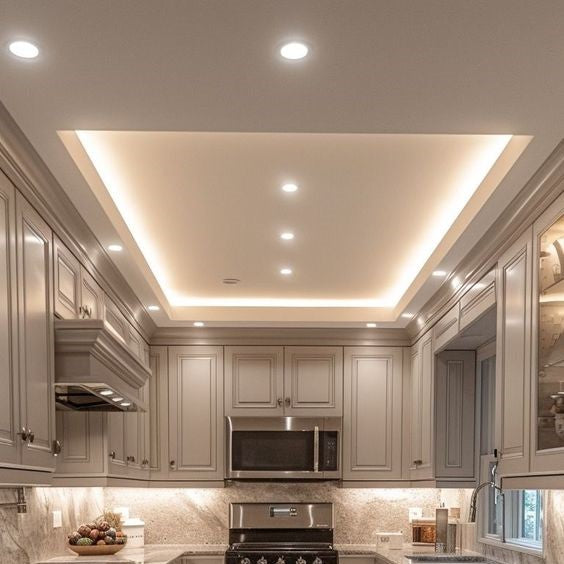 sloped ceiling recessed lighting