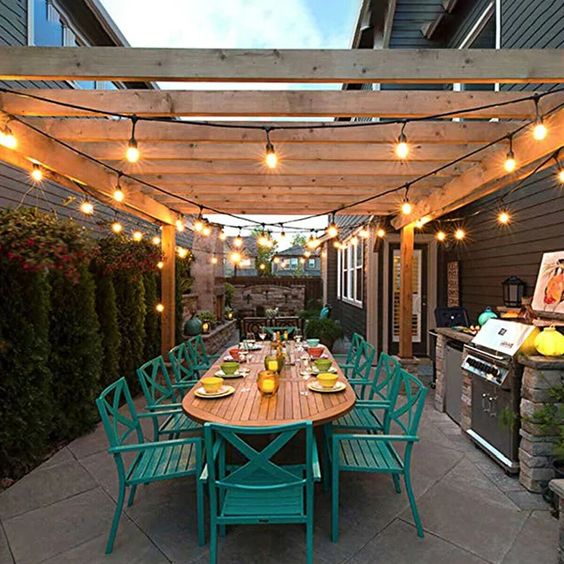 solar string lights outdoor waterproof