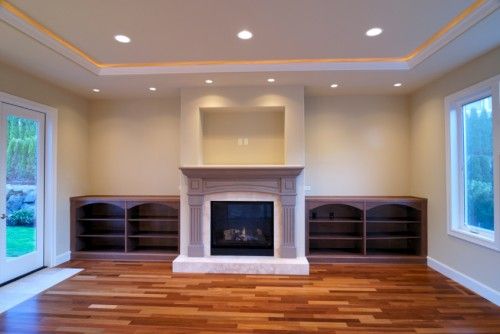 Recessed Lights Above Fireplace