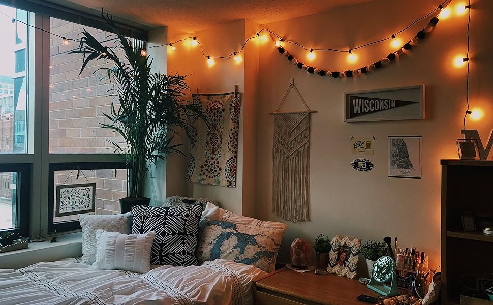 curtain string lights