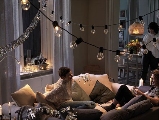 String Lights Livingroom