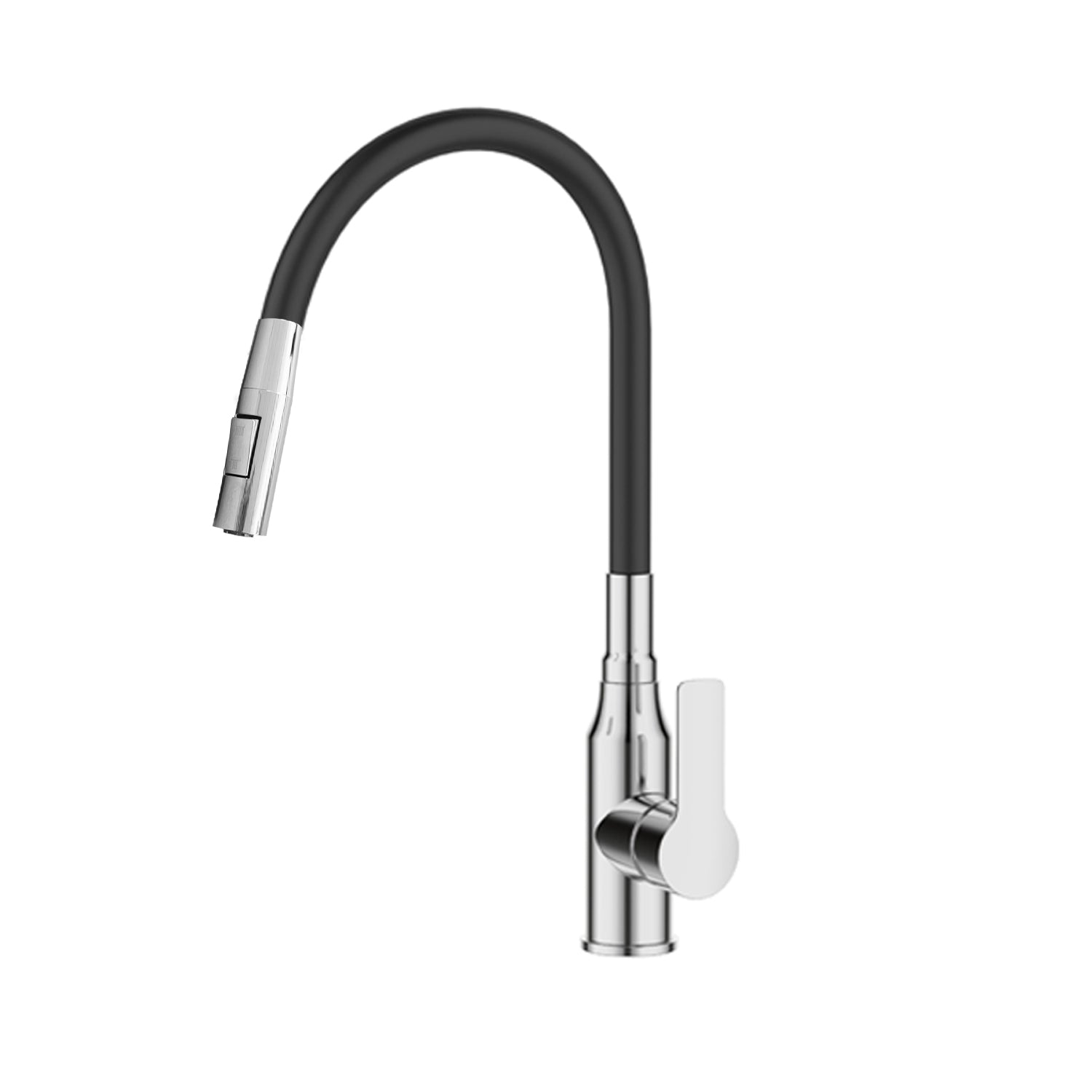 Single-lever faucets for sinks Flexible Sink Faucet, 2 Spray Modes, 360° Swivel, Bendable Spout, Stainless Steel, 1/2" Connector