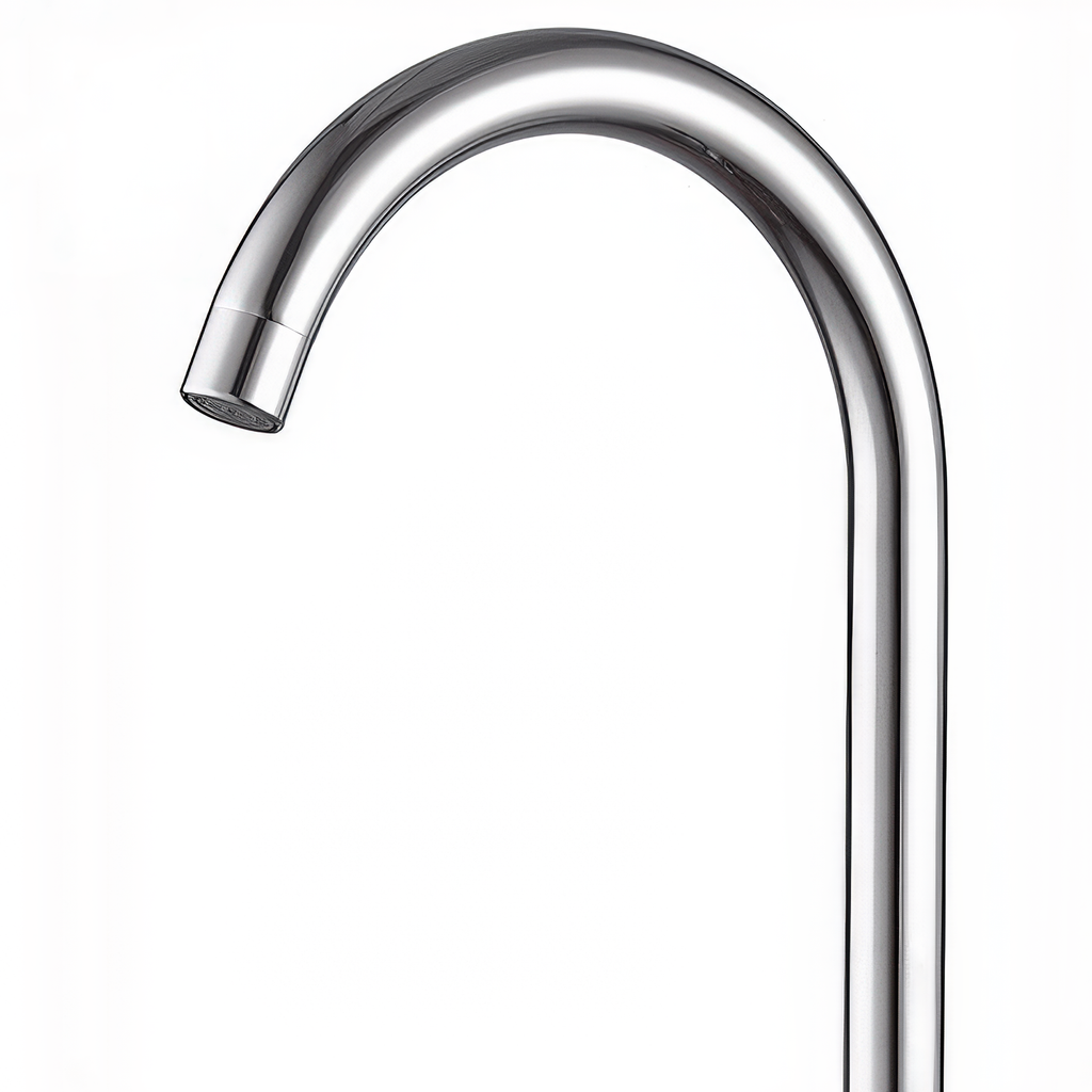 Kitchen Faucet Spout Replacement, High Arc Swivel Water Outlet, Brushed Stainless Steel Finish