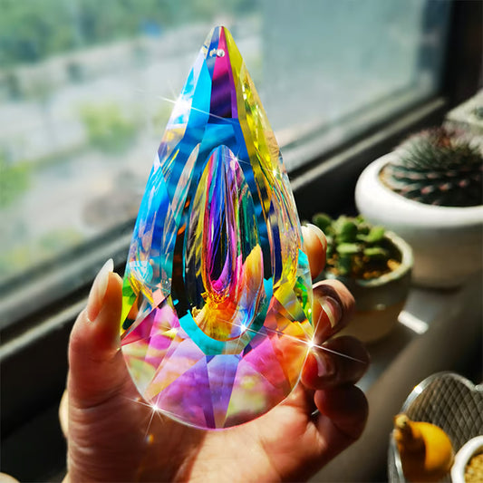 120mm AB-Color Hanging Crystal Prism Suncatcher