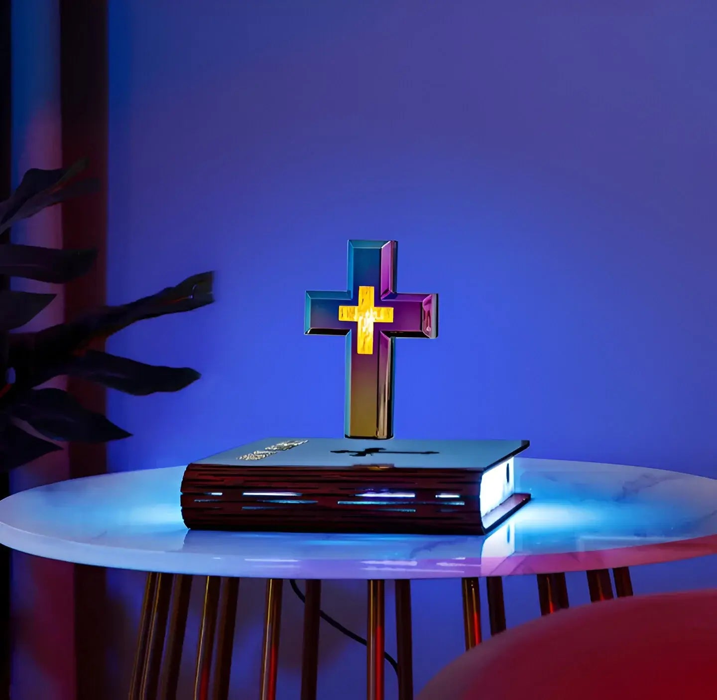 Gluroo™ Handmade Floaty Cross Led RGB Light