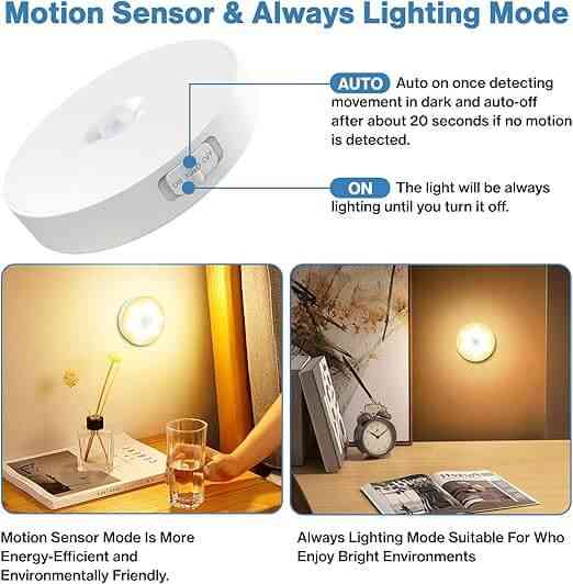 Gluroo Round motion sensor light