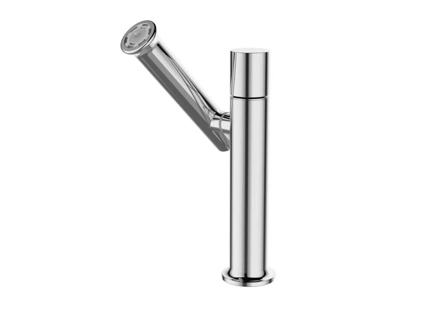 Bathroom Faucet, 2 Spray Modes Basin Tap, Shower & Stream, 180° Swivel, Stainless Steel