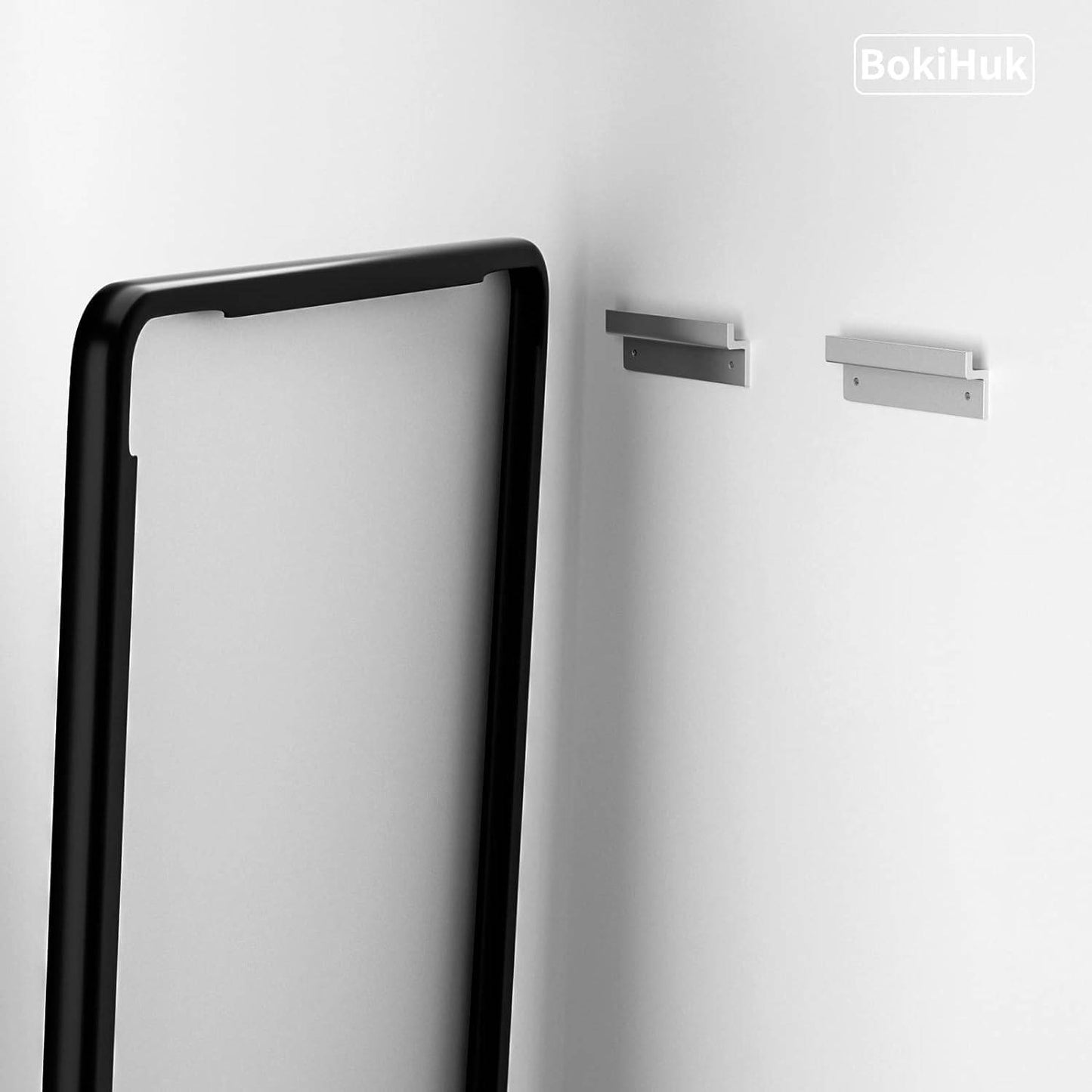 Gluroo Black Bathroom Mirror for Wall 36x24 Inch