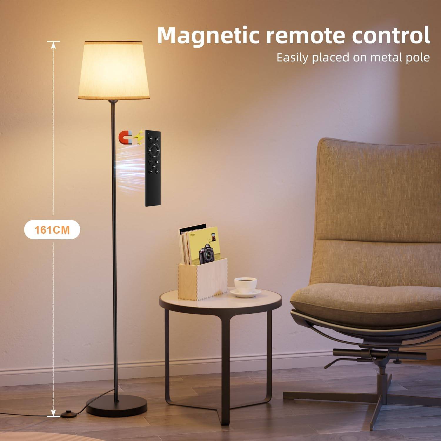 Floor lamp with remote control