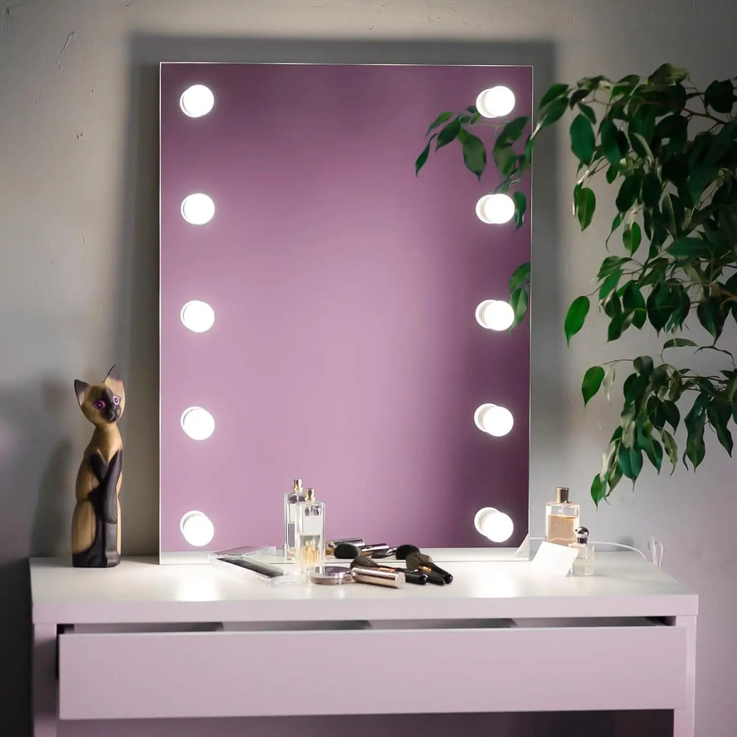 Hollywood Mirror Lights with 10 Dimmable Bulbs 3 color 