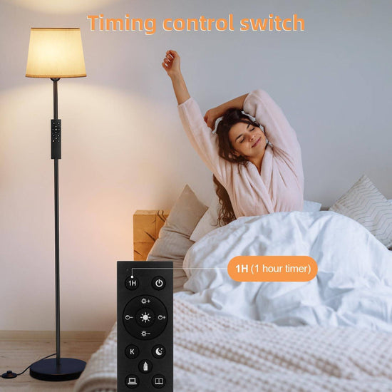 Floor lamp with remote control