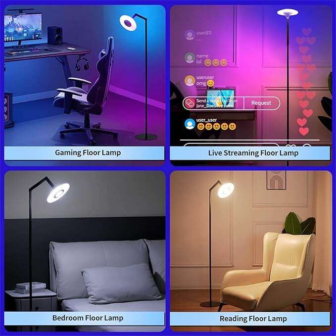 RGBW Smart LED Corner Lamp with Music Sync