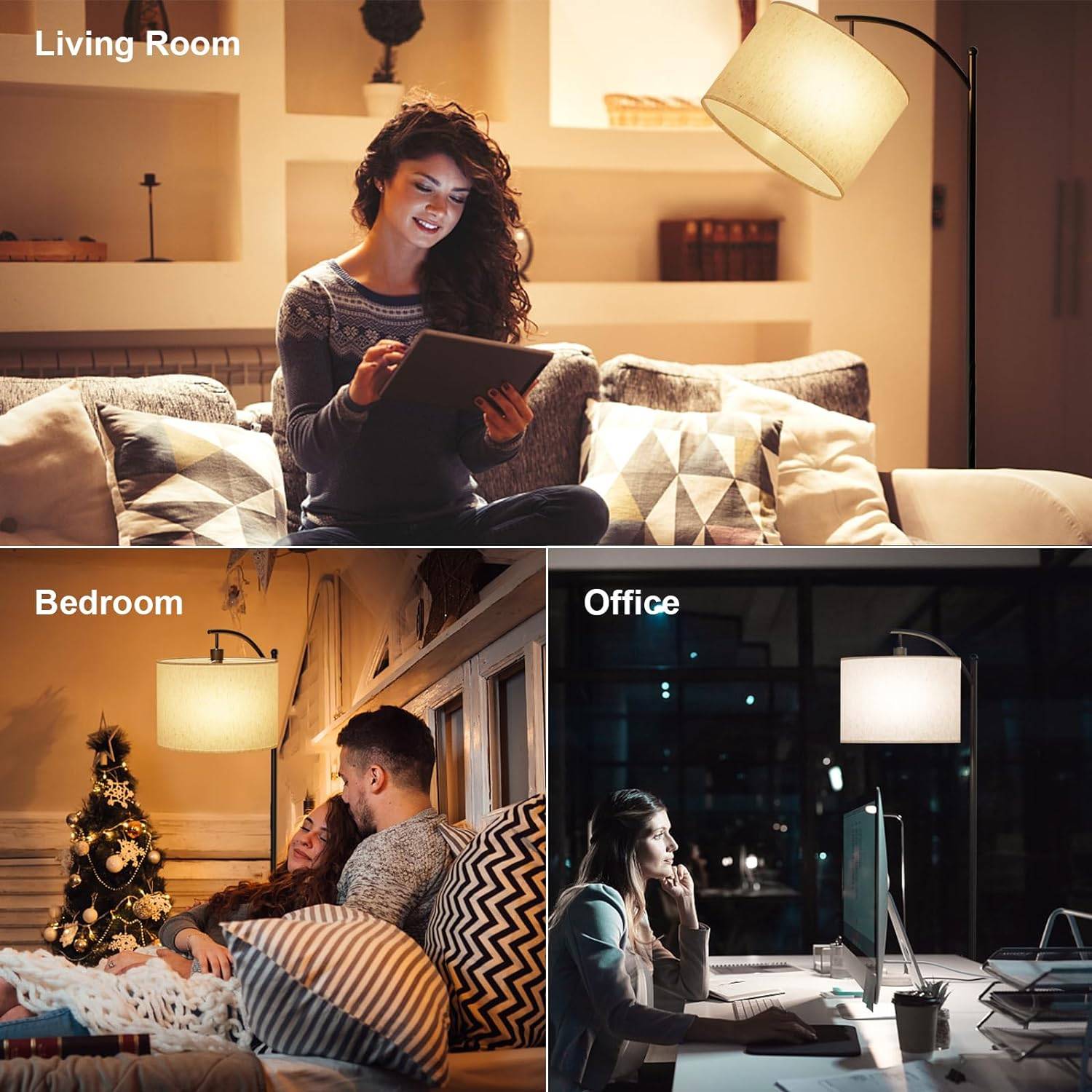 GLUROO Floor Lamp with Remote Control