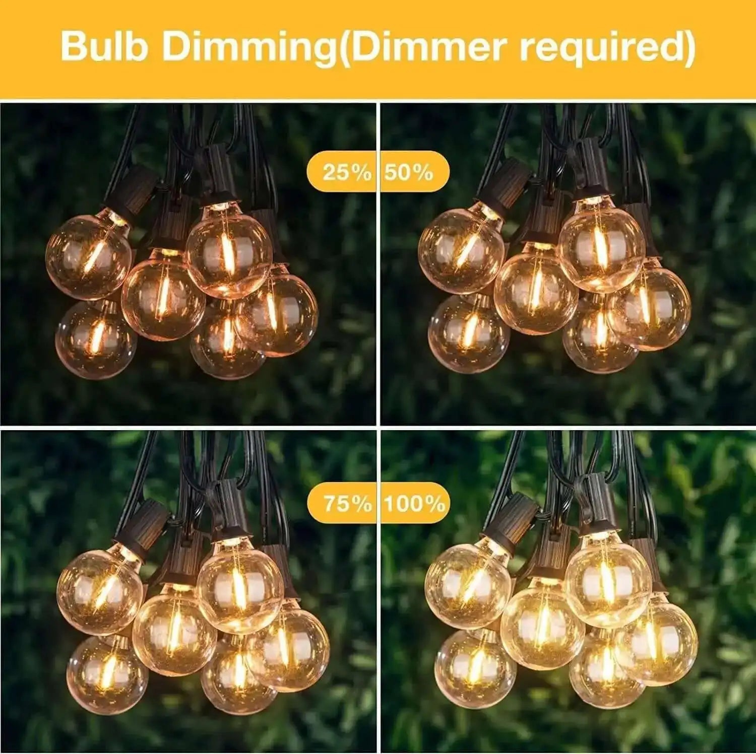 GLUROO G40 Outdoor String Lights