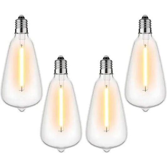 Gluroo LED String Light Bulbs - St38 Shatterproof LED Replacement Bulbs for Outdoor String Lights