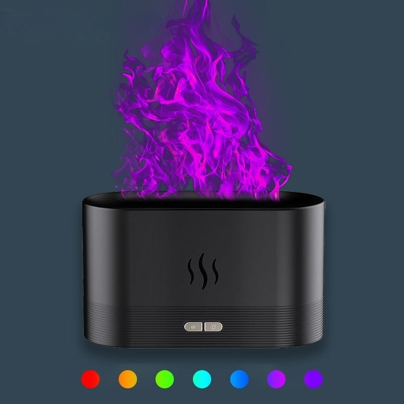 Gluroo Flame Effect Aroma Diffuser Air Humidifier Ultrasonic Cool Mist