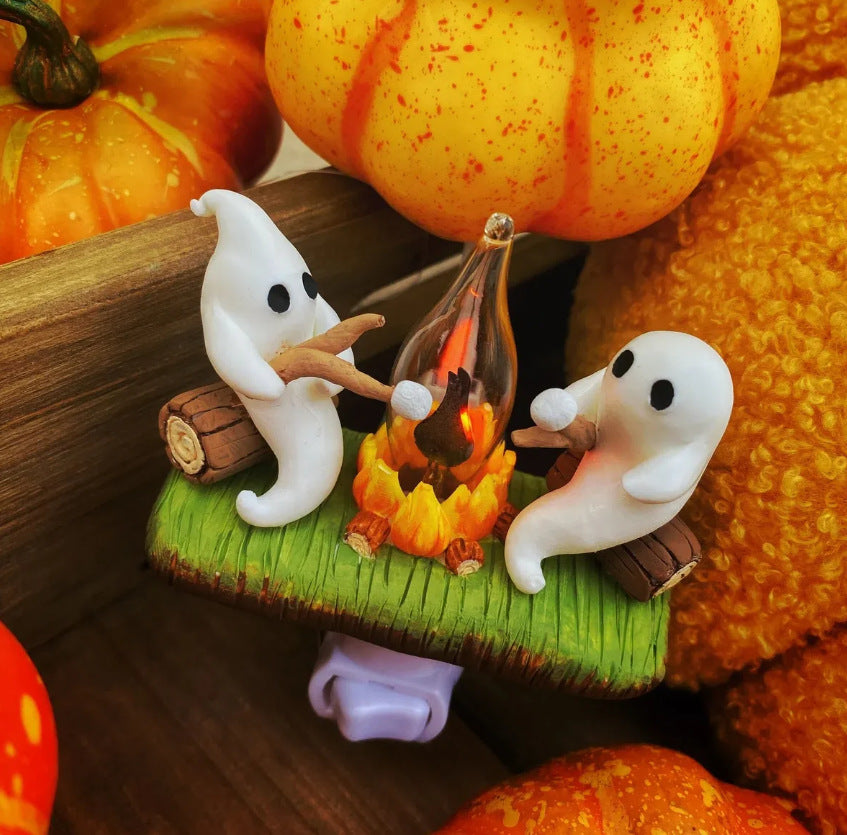 Gluroo Ghost Campfire Night Light