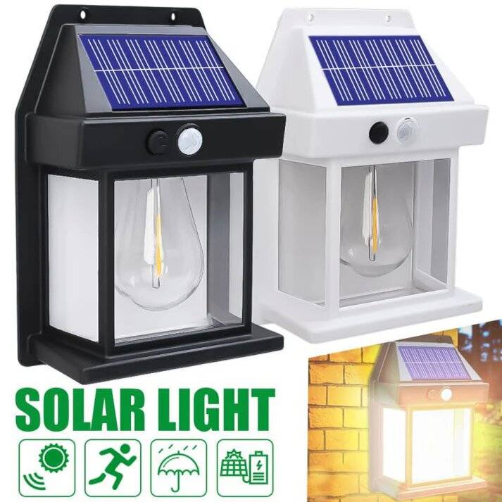 Outdoor Solar Motion Sensor Wall Light