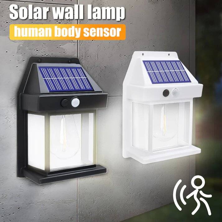 Outdoor Solar Motion Sensor Wall Light