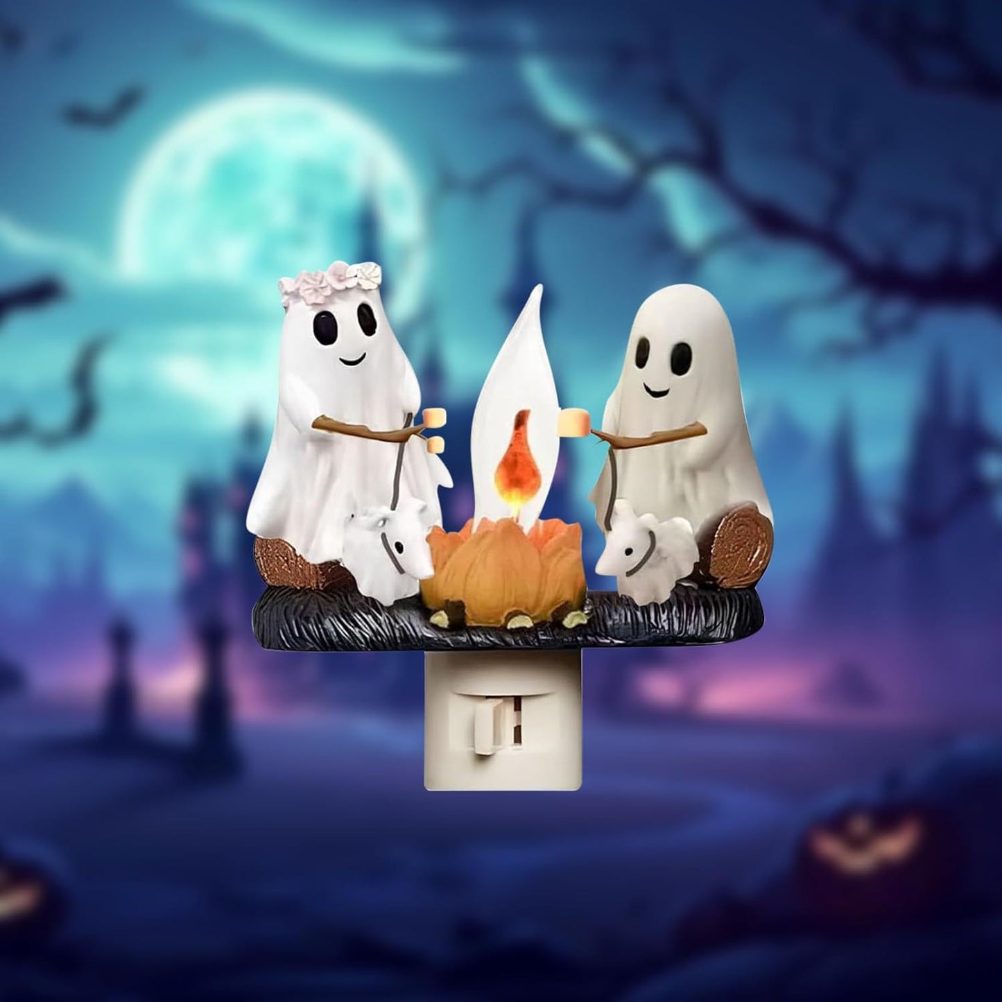 Gluroo Ghost Campfire Night Light