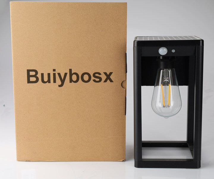 Buiybosx Wall lights; Solar-powered all-weather lights; Lighting fixtures;Outdoor electrical lighting fixtures