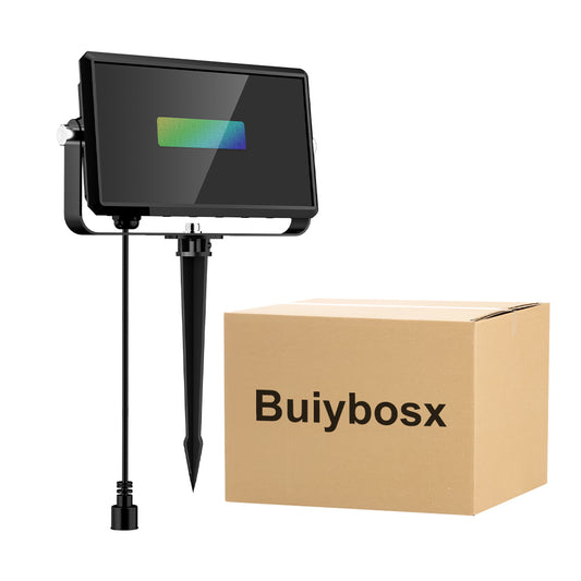 Buiybosx Flood lights 30W, 300W Equivalent 3000 LM Outdoor Color Changing Led Stage Landscape Lights, Bluetooth RGBW Smart Floodlights 2700K & 16 Million Colors & Timing& Music Sync