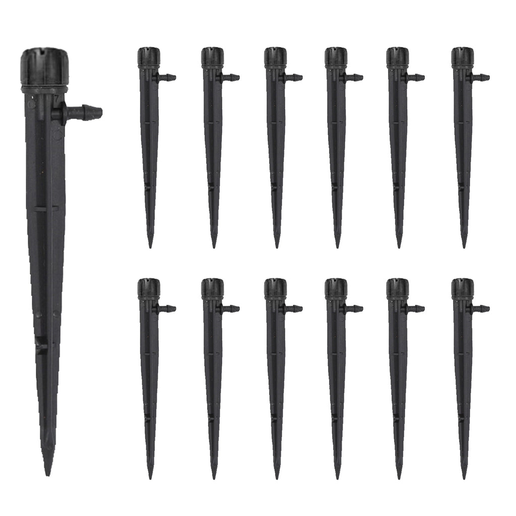 Irrigation sprinklers 12PCS 360° Drip Irrigation Emitters, Adjustable Drippers for 1/4 Inch Tubing, Sprinkler Heads
