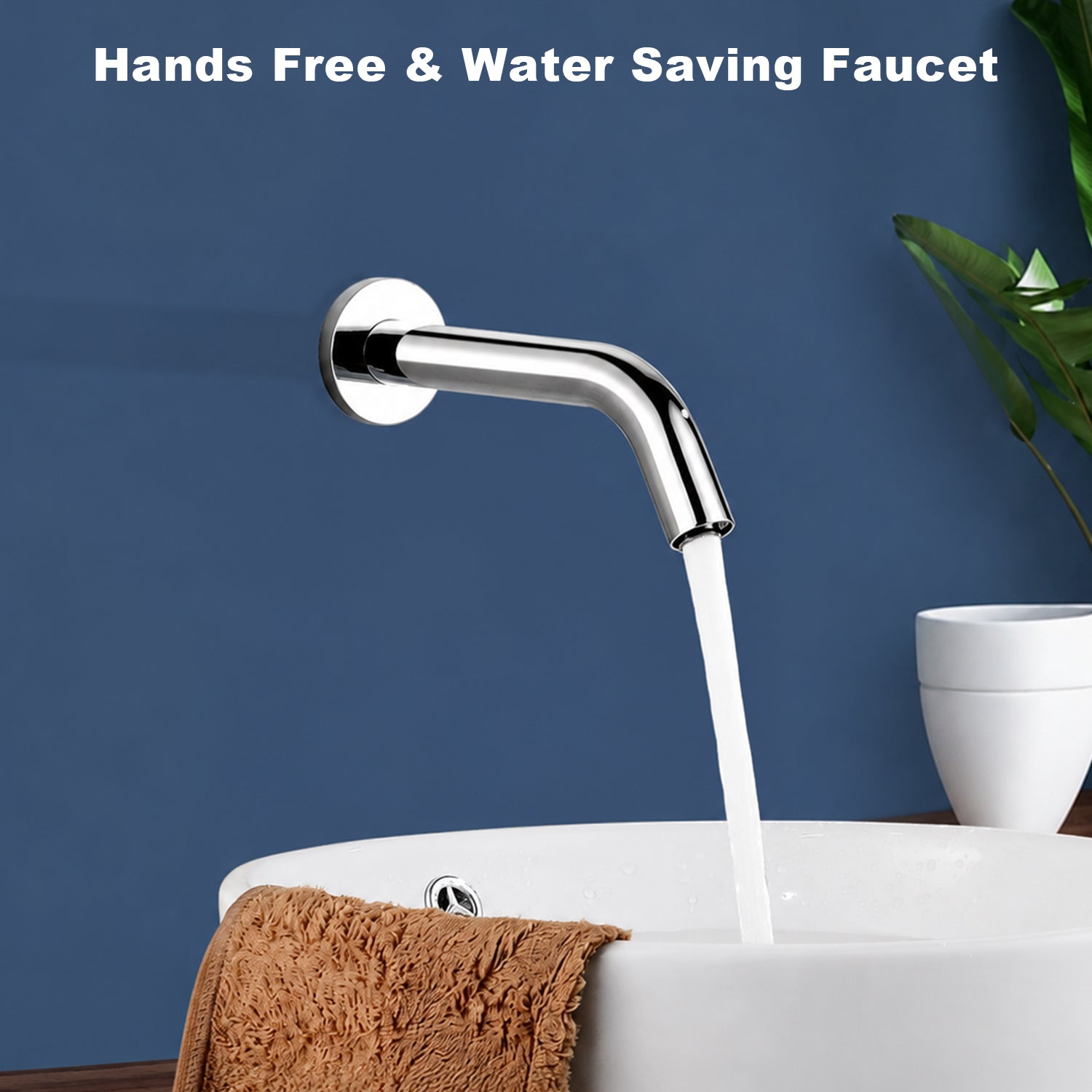 Automatic faucets Touchless Bathroom Sink Faucet, Hands Free, Water Saving, Modern, Stainless Steel