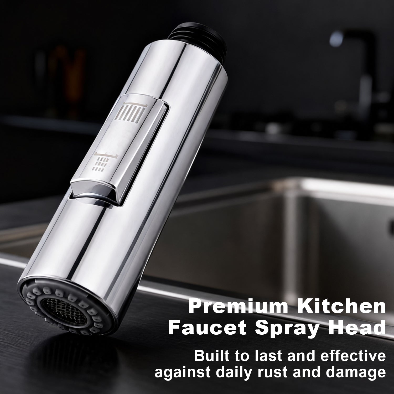 Faucet sprayers Universal Kitchen Faucet Spray Head Replacement, 2 Function Pull Out Nozzle, Brushed Nickel Finish