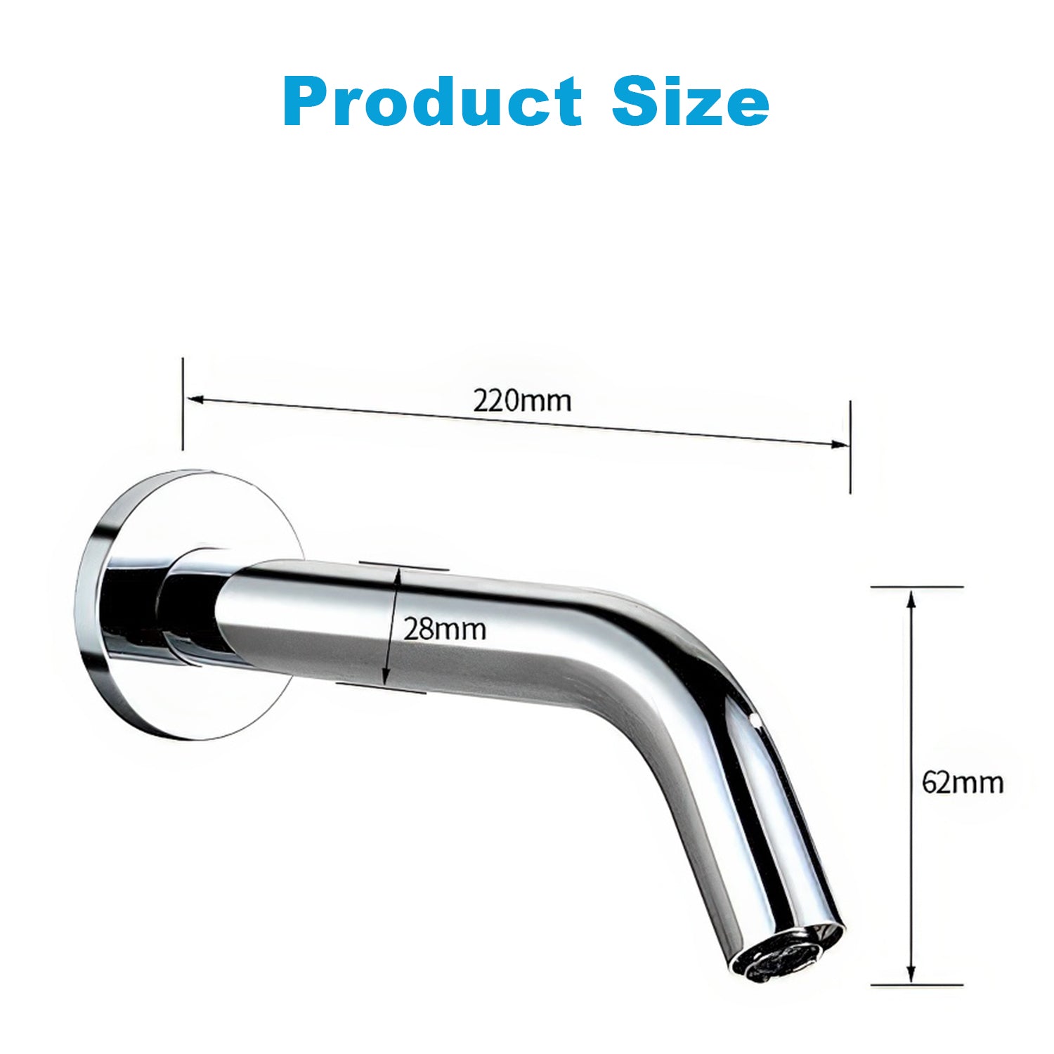 Automatic faucets Touchless Bathroom Sink Faucet, Hands Free, Water Saving, Modern, Stainless Steel