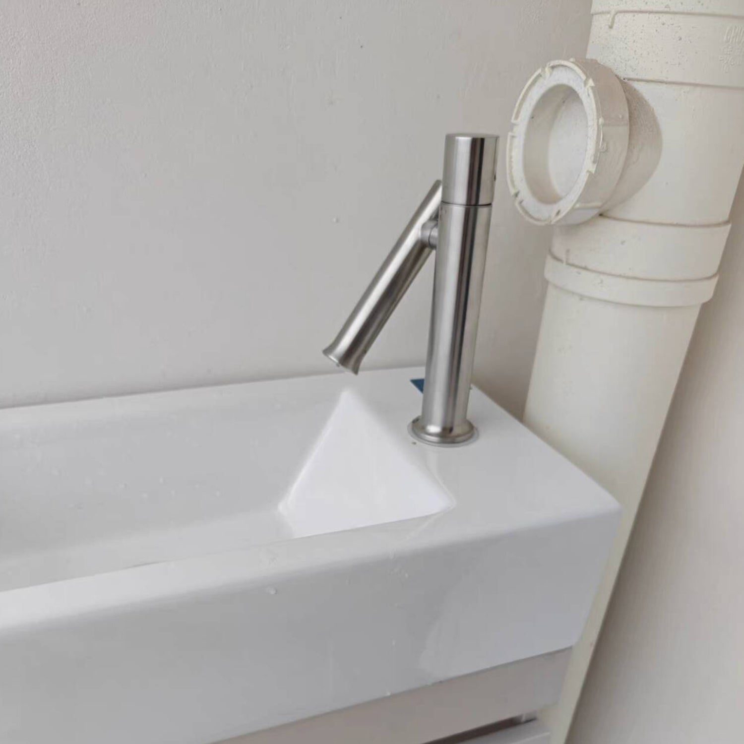 Taps for washstands Bathroom Faucet, 2 Spray Modes Basin Tap, Shower & Stream, 180° Swivel, Stainless Steel